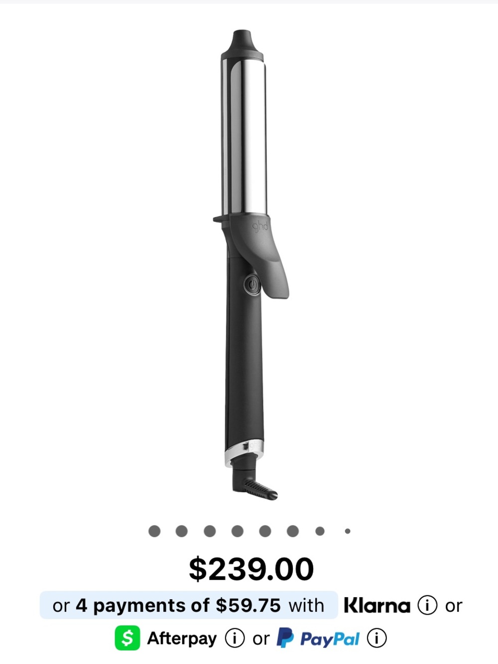 GHD Soft Curl Curling Iron 1.25”